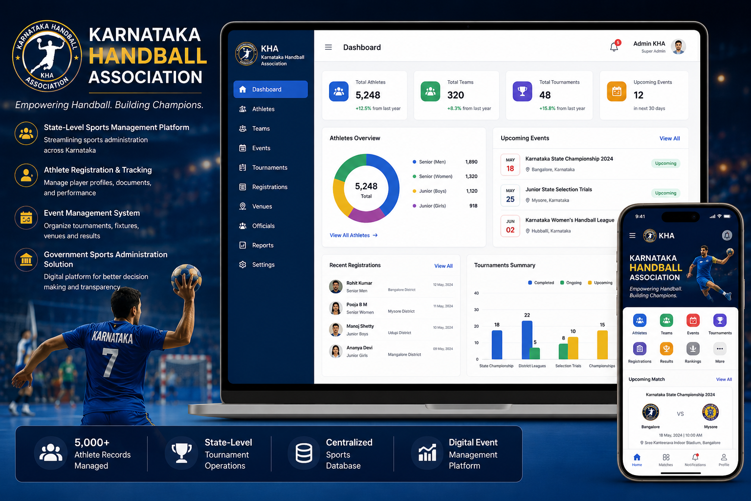 Other work visual for Karnataka Handball Association (KHA)